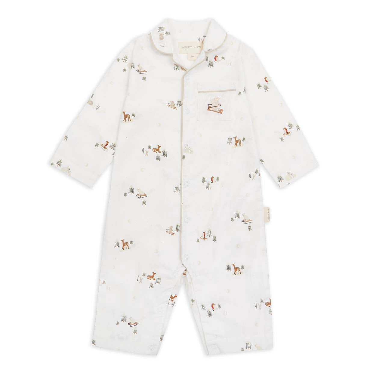 Baby sleepsuit winter ski pack shot