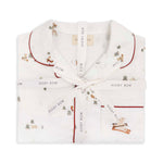 Boys pyjamas winter ski pack shot when folded