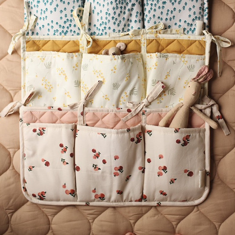 Cot Organiser Pockets - Peaches - Avery Row