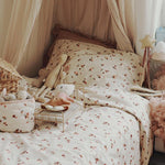 Single Organic Cotton Bedding Set - Peaches - Avery Row