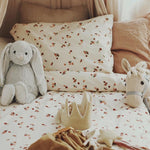 Single Organic Cotton Bedding Set - Peaches - Avery Row